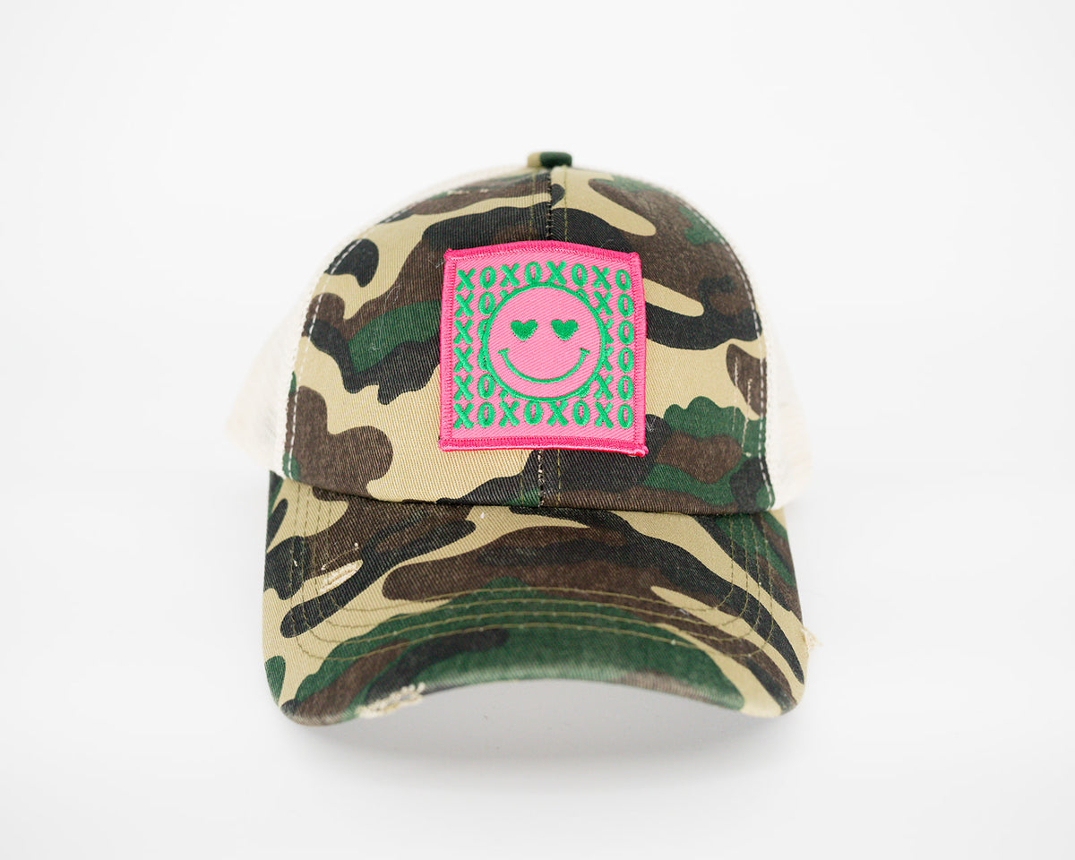 XOXO Camo - Ponytail Hat