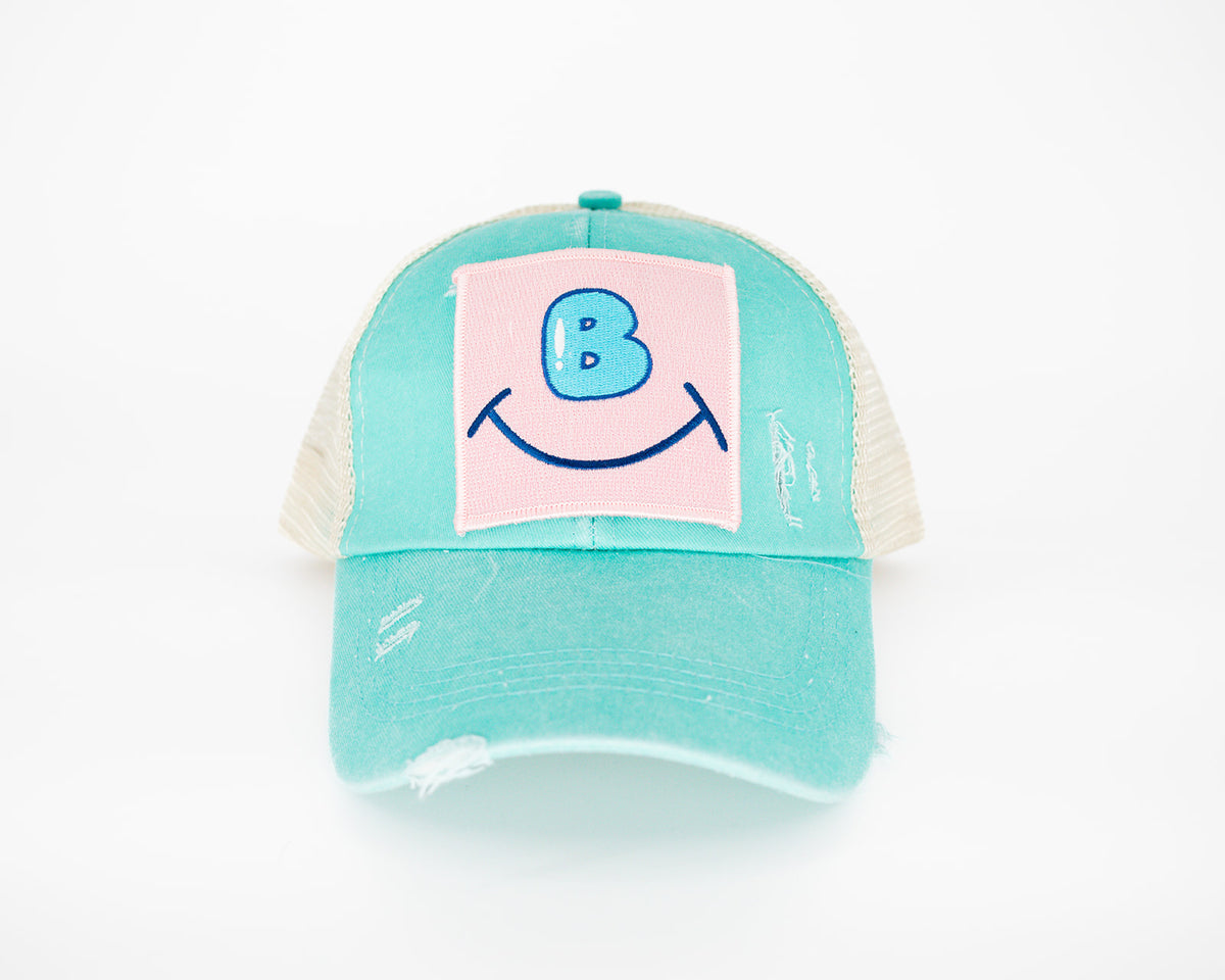 Be Happy - Ponytail Hat