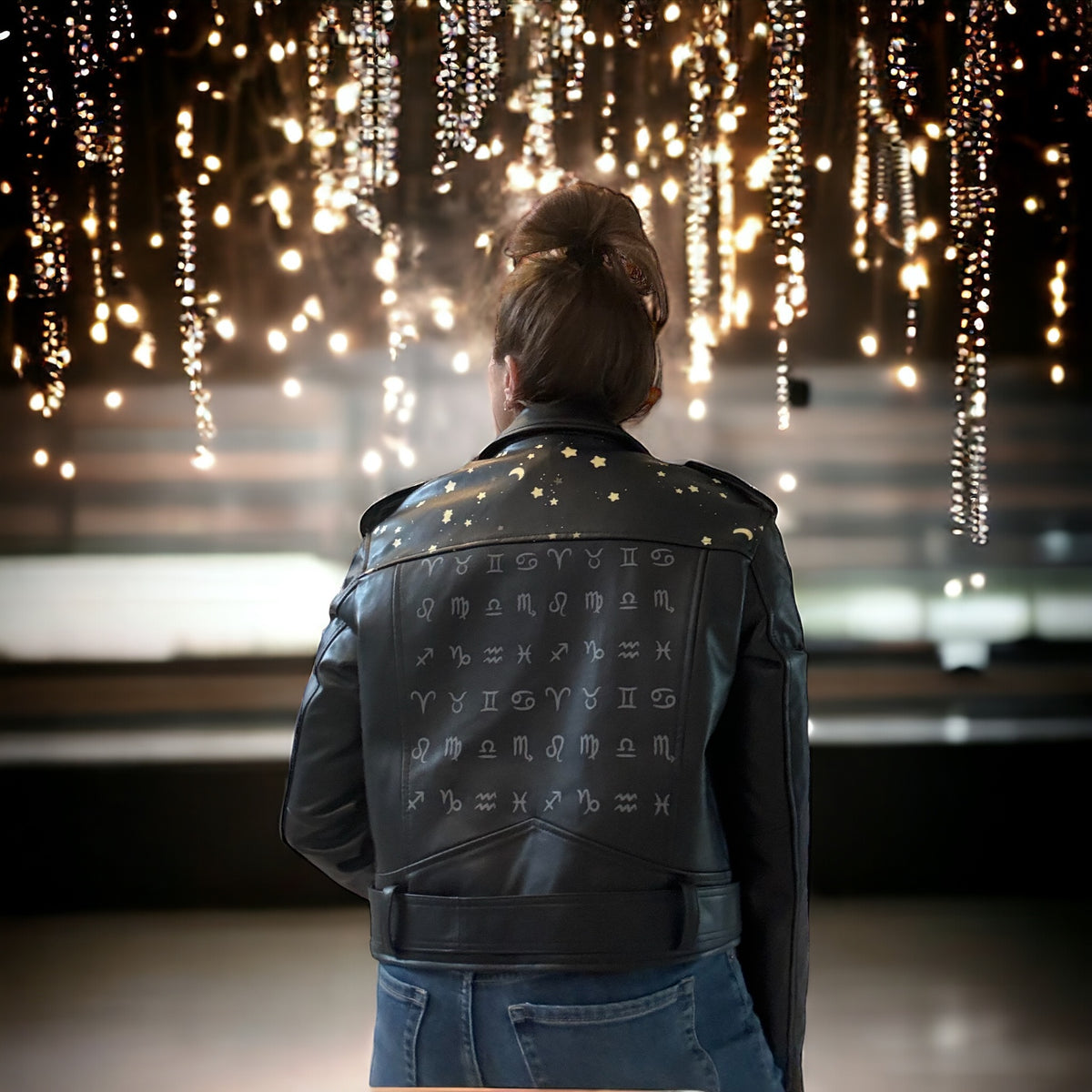 Let's Dance Beneath The Stars - Leather Jacket