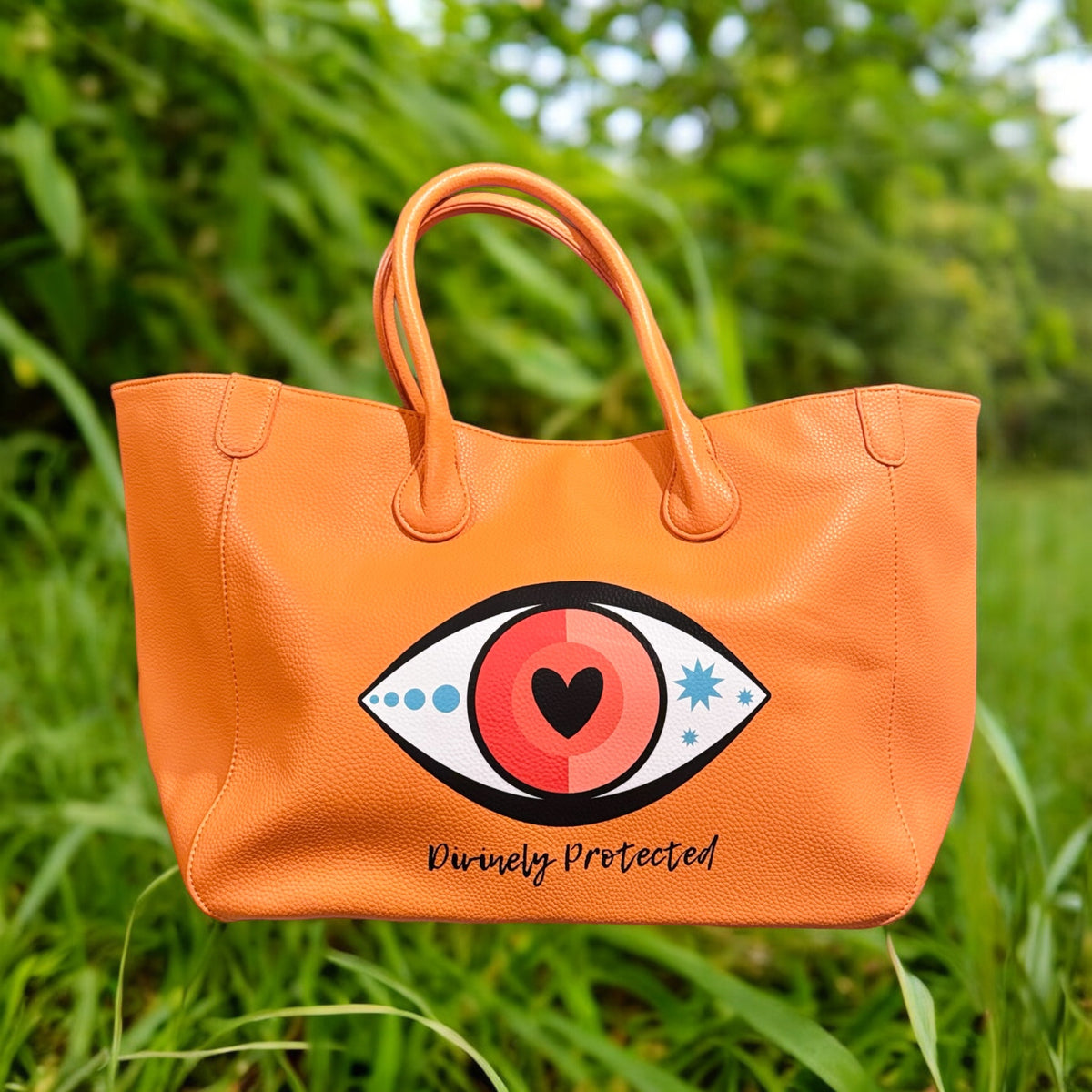 Vegan Leather Divinely Protected Evil Eye Bag