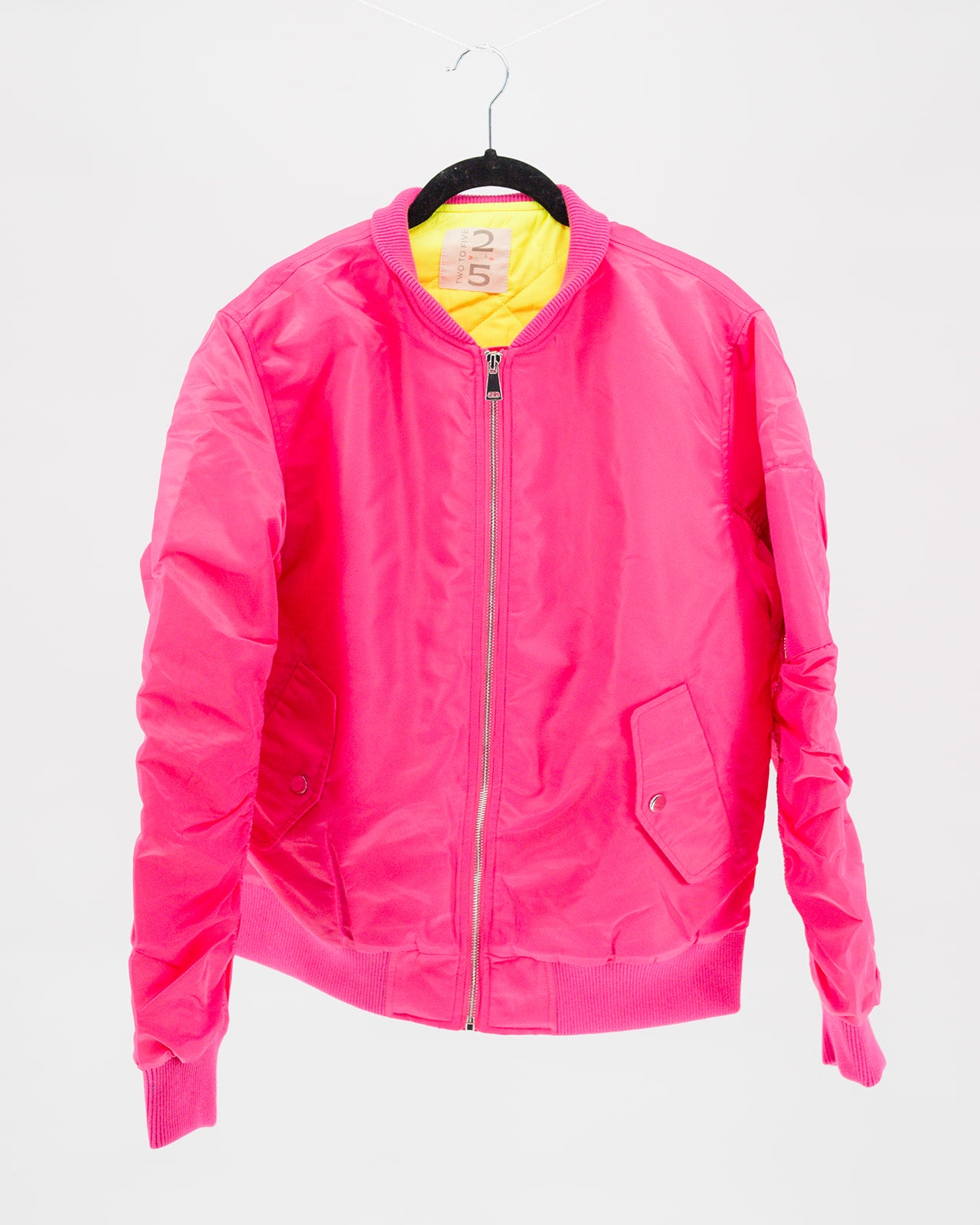 Pink bomber jacket best sale