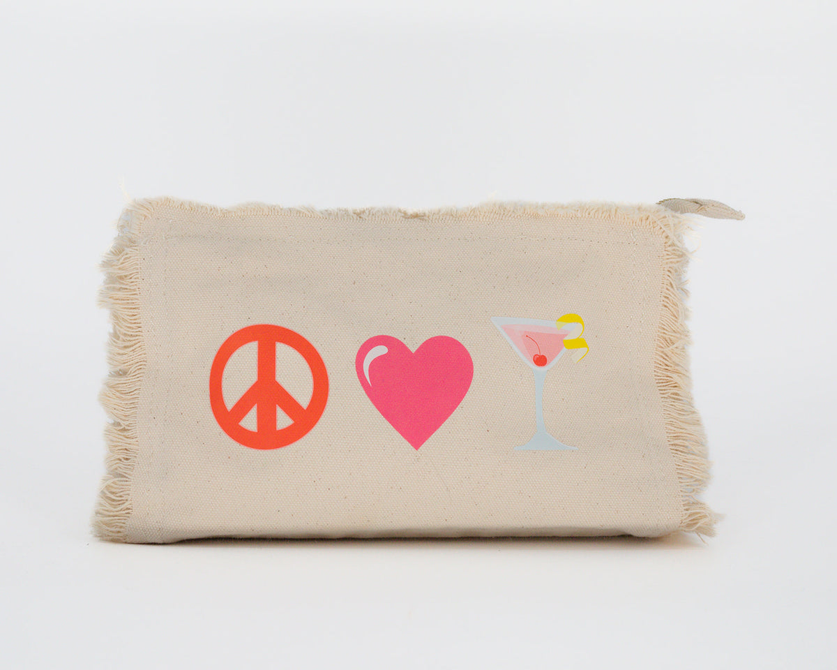 Peace Love Martini Small Cross Body