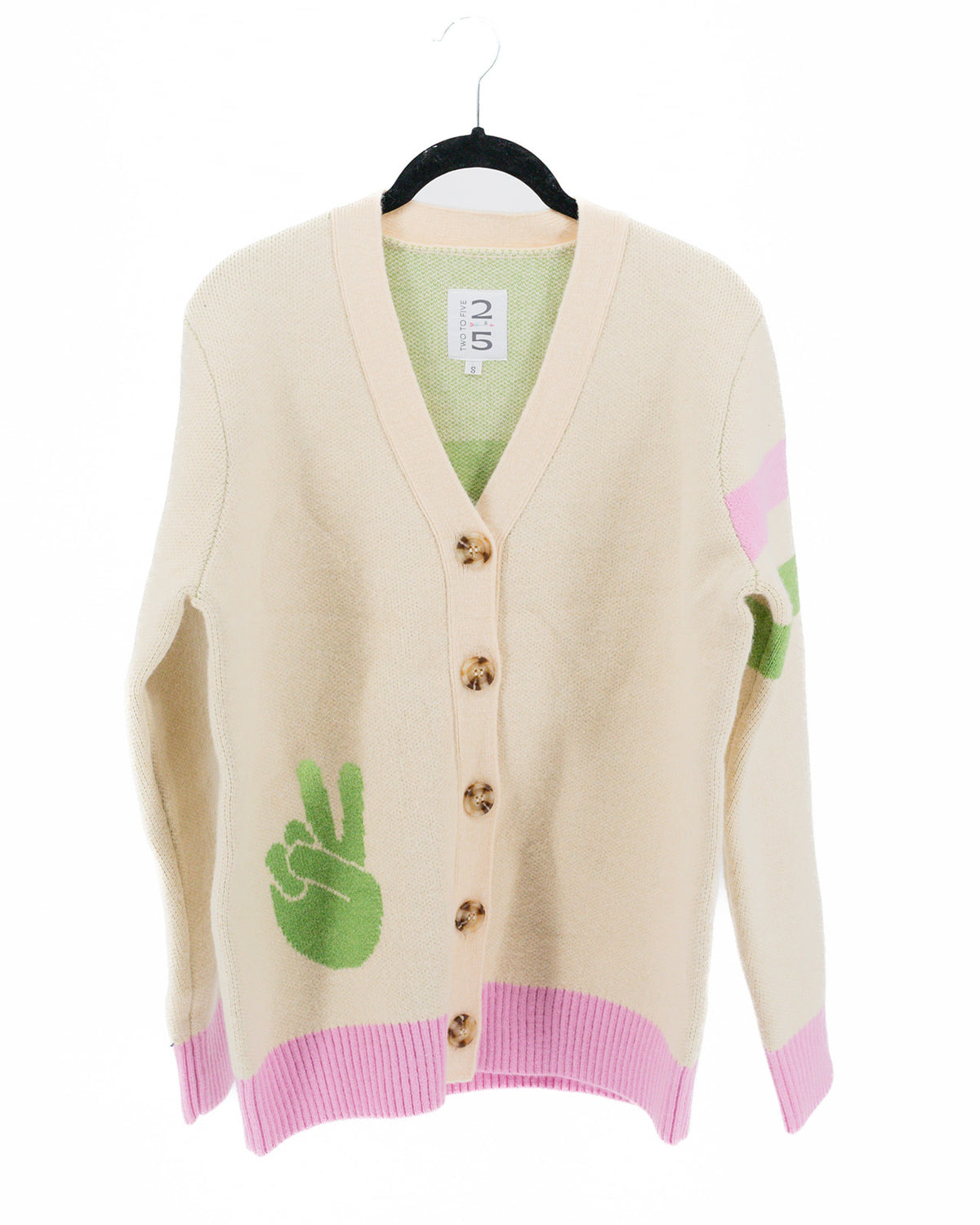 Peace Sign Cardigan